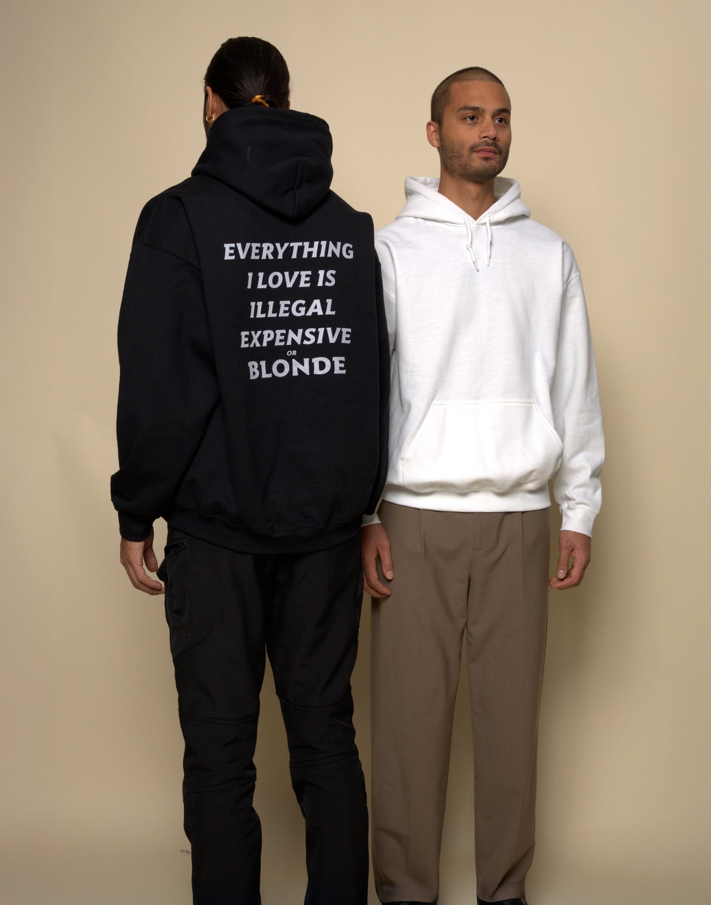 EVERYTHING I LOVE IS ILLEGAL EXPENSIVE OR BLONDE - HOODIE