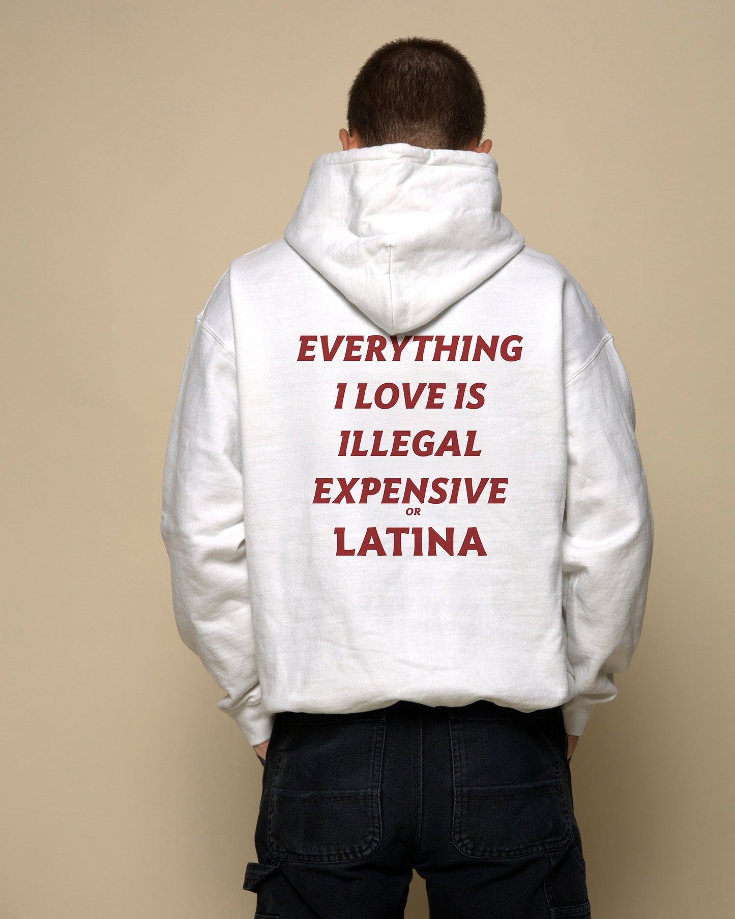 EVERYTHING I LOVE IS ILLEGAL EXPENSIVE OR LATINA - HOODIE