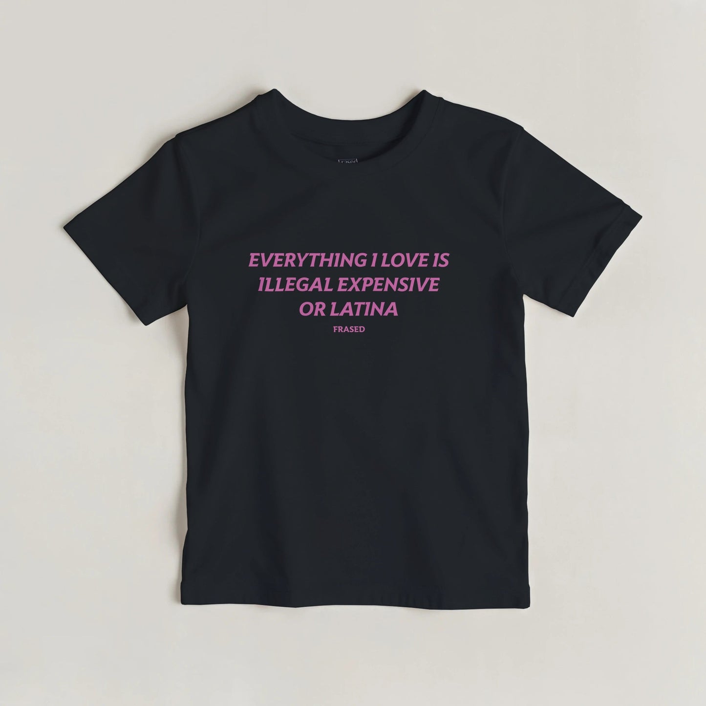 EVERYTHING I LOVE IS ILLEGAL, EXPENSIVE OR LATINA - BABY TEE