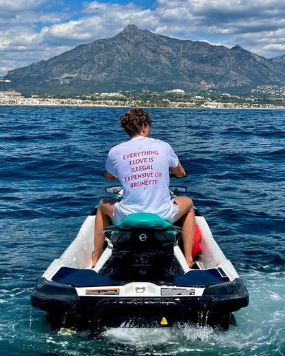 EVERYTHING I LOVE IS ILLEGAL, EXPENSIVE OR BRUNETTE