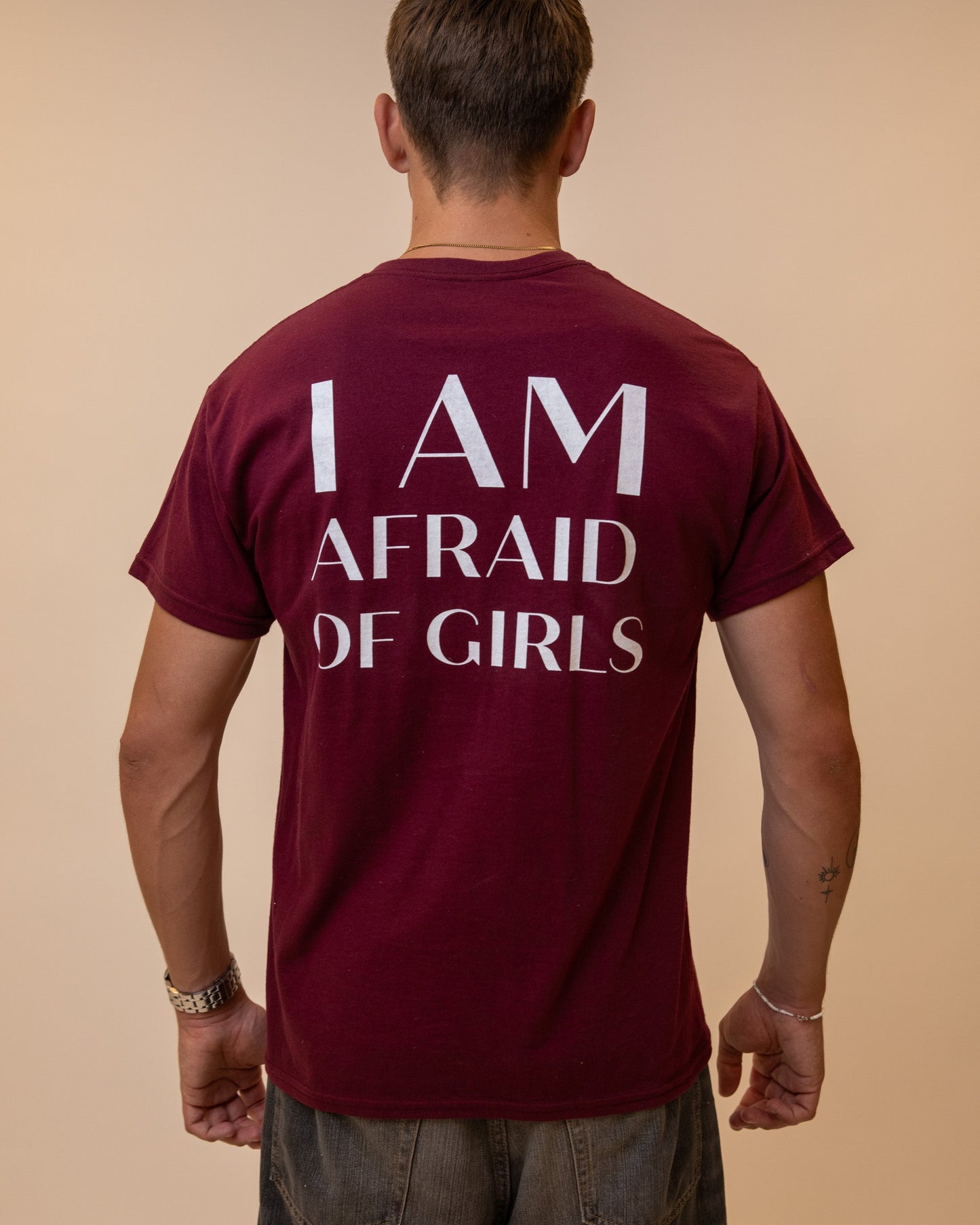 I AM AFRAID OF GIRLS - BACKPRINT