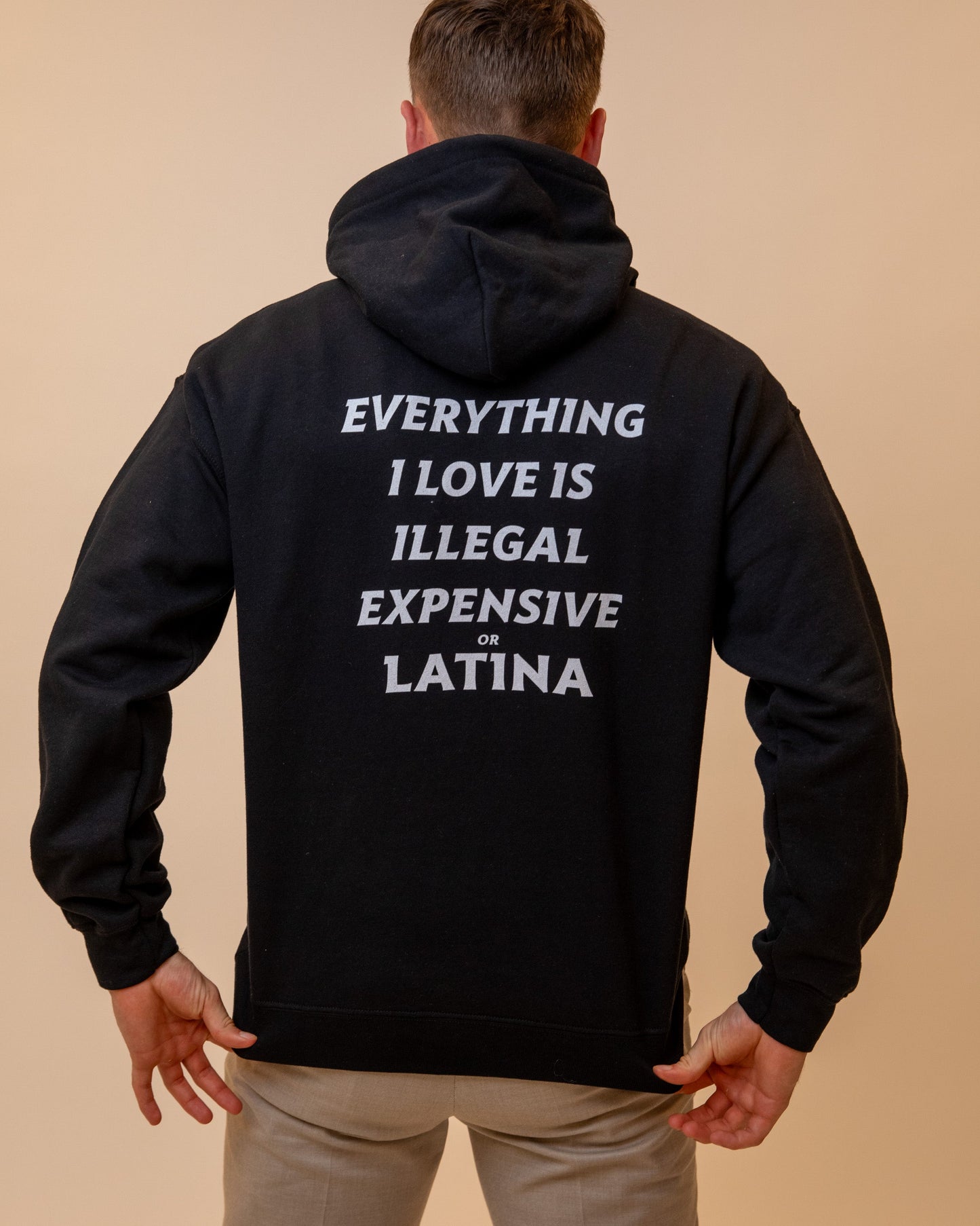 EVERYTHING I LOVE IS ILLEGAL EXPENSIVE OR LATINA - HOODIE