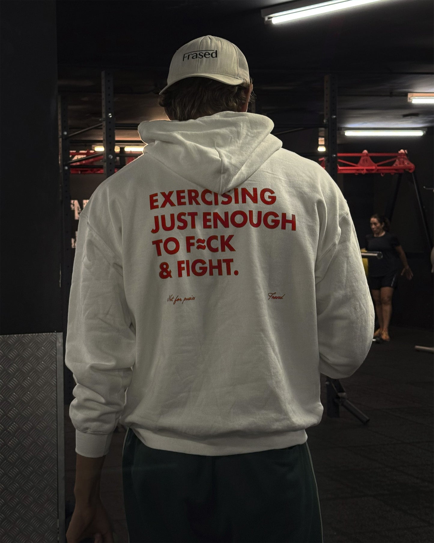 EXERCISING JUST ENOUGH TO F≈CK & FIGHT - HOODIE
